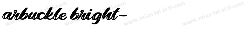 arbuckle bright字体转换